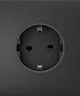Центральная панель для встраиваемой розетки Ajax CenterCover for Outlet Basic, graphite