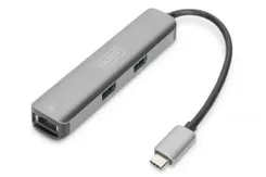 Хаб DIGITUS USB-C > HDMI/3xUSB-A/RJ54 фото