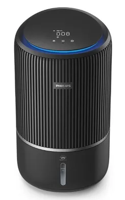 Очиститель воздуха Philips 2 в 1 PureProtect Water Series 3400, 78м2, 300м3/час, НЕРА,предварит.,угольный фильтр, Wi-Fi, датчик качества, температуры, влажности, темно-серый фото
