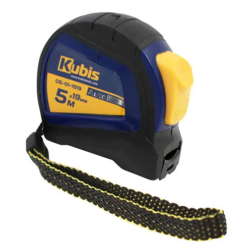 Рулетка измерительная 5м×19мм автостоп металлическое полотно Kubis 05-01-1519 купить в Украине
