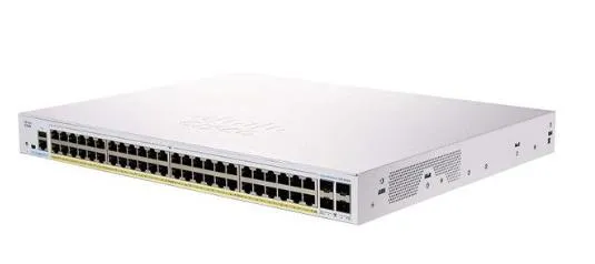 Комутатор Cisco CBS350 48xGE, PoE, 4x1G SFP, Managed