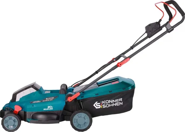 Замовити Газонокосарка акумуляторна Konner&Sohnen KS 33LM-20V 20В акб 1х4А·год 33см 30л 25-75мм 14кг з доставкою