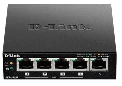 Коммутатор D-Link DES-1005P 5xFE (4x PoE, 1x Uplink, 60W) фото