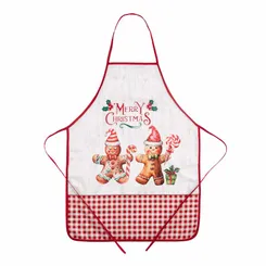 Фартук Ardesto Christmas Gingerbread 60х80см, 100% полиэстер, красный фото