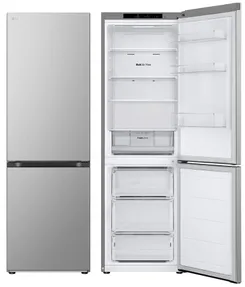 Холодильник LG с нижн. мороз., 186x60х68, холод.отд.-234л, мороз.отд.-107л, 2дв., А++, NF, инв., диспл внутр., зона св-ти, серебристый фото