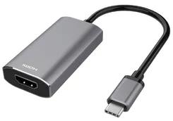 Адаптер 2E USB-C > HDMI 2.1, 0.21м, сірий фото