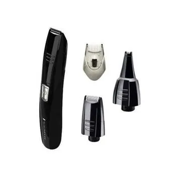 Тример Remington Pilot all in one kit, для бороди, вусів, носа та тіла, ААх2, насадок-4, сталь, чорний