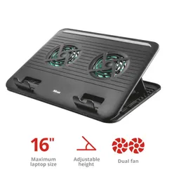 Подставка для ноутбука Trust Cyclone, до 16", чорний фото