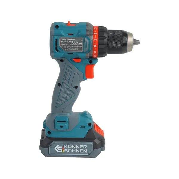 Набір із трьох акумуляторних інструментів Konner&Sohnen KS RHAGD 20V SET 3 20В дриль, шліфмашина кутова, перфоратор, швидкий ЗП 4.5А акб 2х4А·год сумка 7.5кг купити в Україні