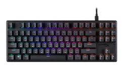 Клавіатура механічна HyperX Alloy Origins Core PBT 87key, Red, USB-A, EN/UA, RGB, чорний фото