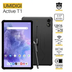 Планшет UMIDIGI Active T1 (MT09) 11" 8ГБ, 128ГБ, LTE, 10000мА·ч, Android, черный фото