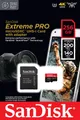 Карта пам'яті SanDisk microSD  256GB C10 UHS-I U3 R200/W140MB/s Extreme Pro V30 + SD