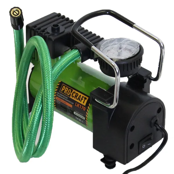 Компрессор автомобильный 7 атм, 120 Вт Procraft LK170 для колес R13, R14, R15 цена в Украине