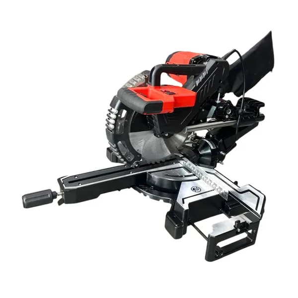 Пила торцювальна HM1046 1800Вт, 255*30мм, 5000об/хв, з протяжним механізмом і вказівником лінії розрізу цена в Украине