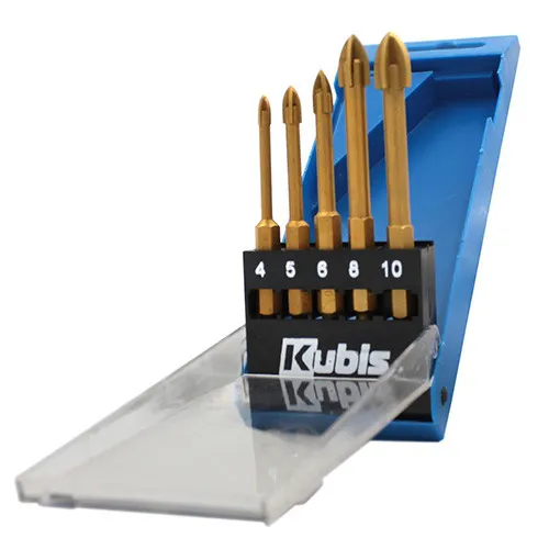 Сверло по стеклу и керамике набор 5 шт Kubis 07-01-2005