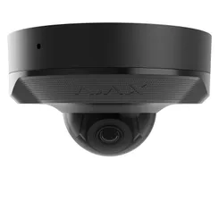 IP-Камера дротова Ajax DomeCam Mini, 8мп, 4мм, Poe, True WDR, IP 65, ІЧ 30м, аудіо, кут огляду 75°до 85°, міні купольна, чорна фото