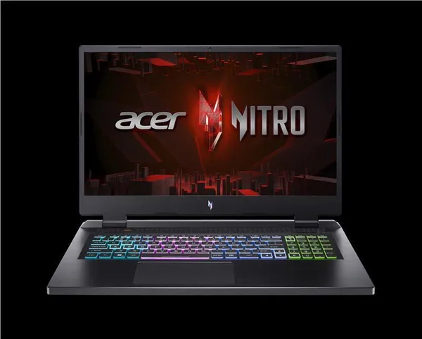 Ноутбук Acer Nitro 17 AN17-42 17.3" FHD IPS, AMD R7-8845HS, 16GB, F1TB, NVD4050-6, Lin, чорний