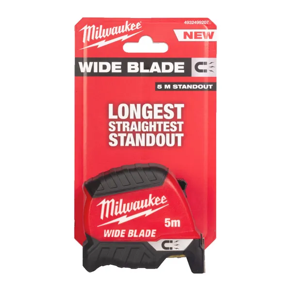 Рулетка магнітна WIDE BLADE MAGNETIC MILWAUKEE (Gen2), (полотно 35мм), 5м купить в Украине