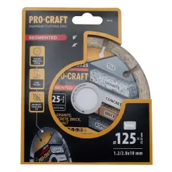 Сегментный алмазный диск 125×2.0×22.23 мм по керамограниту Procraft DS125 фото