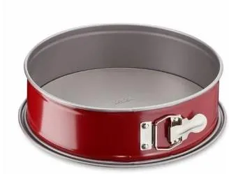 Форма для выпечки Tefal DeliBake, круглая, съемное дно, 19см, углеродистая сталь, красный