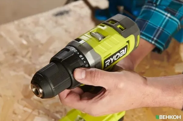 Шуруповерт-дрель аккумуляторный Ryobi ONE+ RDD18-2C415S 18В 1х4А·ч 1х1.5А·ч ЗУ 52Нм 450·1750об·мин 1.3кг сумка заказать