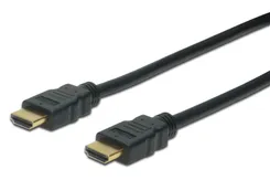 Кабель HDMI (M/M) DIGITUS, 10м, High speed/Ethernet, чорний фото