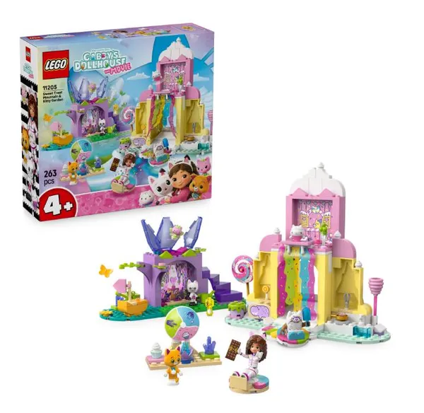 Конструктор LEGO Gabby's Dollhouse Гора сладостей и сад Китти