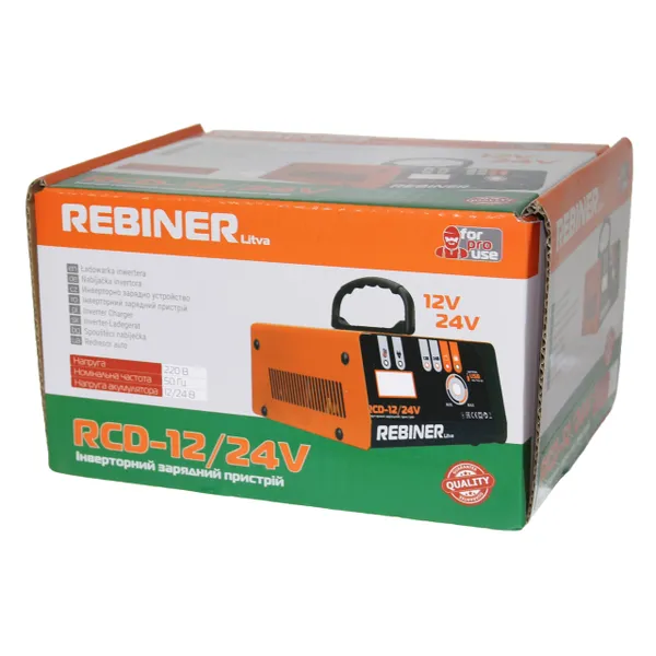 Зарядное устройство 12/24 В инверторное для аккумуляторов авто Rebiner RCD-12/24V купить онлайн