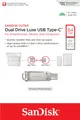 Накопичувач SanDisk   64GB USB 3.1 Type-A + Type-C Dual Drive Luxe Срібний