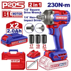 Винтововерт аккумуляторный EMTOP ECIWL20236 фото