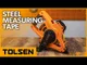 Рулетка Tolsen Профи, 50мх12.5мм, ABS пластик, геодезическая