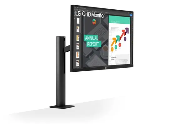 Монітор LG 27" 27QN880-B 2xHDMI, DP, USB-C, MM, IPS, 2560x1440, 75Hz, 99%sRGB, FreeSync, Pivot, HDR10