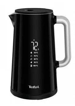 Электрочайник Tefal DIGITAL, 1.7л, LED дисплей, с двойными стенками, глянец, черный фото