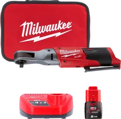 Гайкокрут кутовий акумуляторний 3/8 дюйма MILWAUKEE, M12 FIR38-201B, 75Нм (+ заряд.пристрій, 1 акум., в сумці) фото