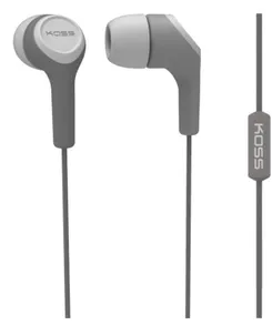 Навушники In-Ear Koss KEB15iGRY, 3.5 mini-jack, Mic, Сірий фото