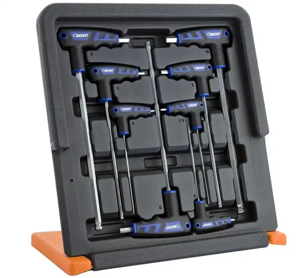 Ключи шестигранные Т-типа BOXO 8шт