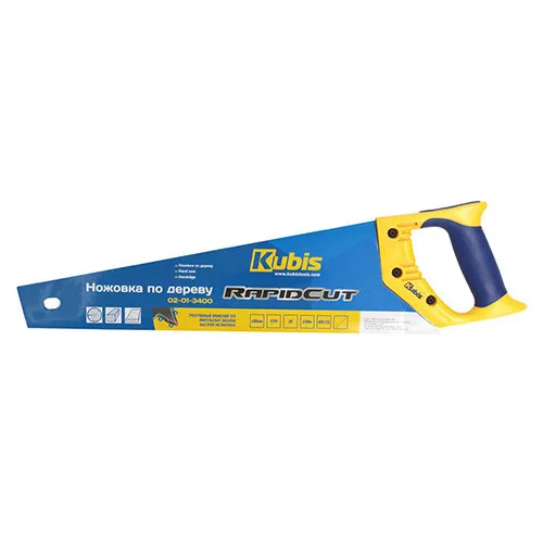 Ножівка по дереву 400 мм, 9TPI середній зуб Kubis 02-01-3400 купити в Україні