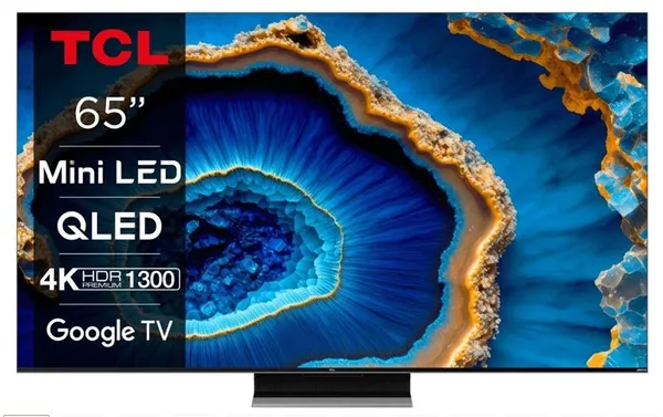 Телевізор 65" TCL MiniLED 4K 144Hz Smart Google TV Titan ONKYO sound