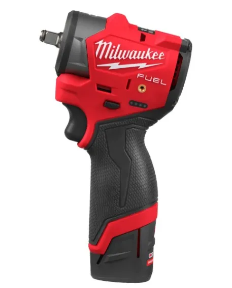 Гайковерт акумуляторний 3/8'' MILWAUKEE з кільцем M12 FSCIWF38-252X, 305Нм (зарядний пристрій, 2 акум. Х 2,5Аг, HDкейс)