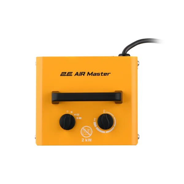 Купить Тепловая пушка электрическая 2E Ceramic, 2кВт, 20м кв, 142м куб/ч, керамический нагрев. элемент (PTC), жёлтый