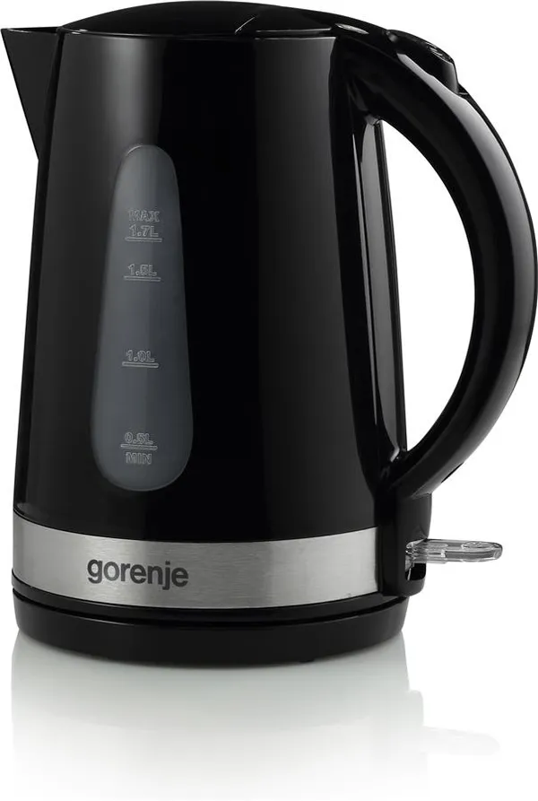 Електрочайник Gorenje, 1,7л, пластик, чорний