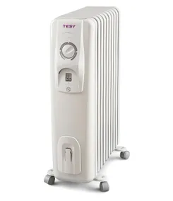 Обігрівач оливний TESY CC 2510 E05 R, 28м2, 2500Вт, мех. упр-ння, 10 секцій, білий фото