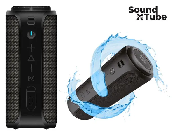 Акустическая система 2E SoundXTube TWS, MP3, Wireless, Waterproof Black