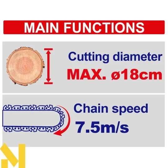 Пила ланцюгова акумуляторна EMTOP ELGA2085 (без АКБ та ЗП) цена в Украине