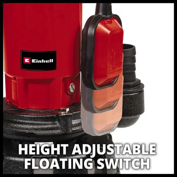 Замовити Насос дренажний Einhell GE-DP 900 Cut, 900Вт, 16000 л·год, вис. под. 11.5м, занурення 7м, 12.8кг з доставкою