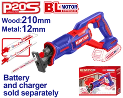 Пила шабельна акумуляторна EMTOP ELRS202108 (без АКБ та ЗП) фото