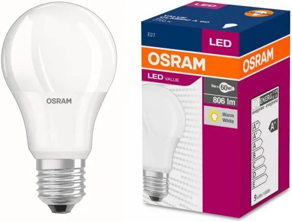 Лампа OSRAM LED E27  11.5Вт 1055Лм 2700К A75