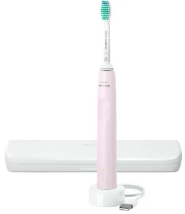 Щетка зубная электр. Philips Sonicare Gemini 3100, 31т. колеб/мин, насадок-1, футляр, розовый