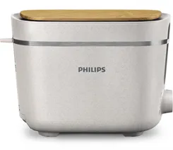 Тостер Philips Series Eco Conscious Edition 830Вт, крышка от пыли, пластик, белый фото