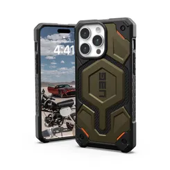 Чохол UAG для iPhone 15 Pro Max, Monarch Pro Magsafe, Kevlar Elemental Green фото